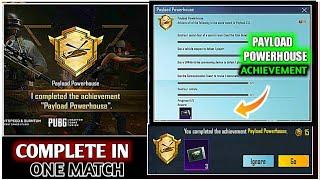 Easily Complete (PAYLOAD POWERHOUSE) Achievement in Pubg Mobile | New Achievement Payload 2.0