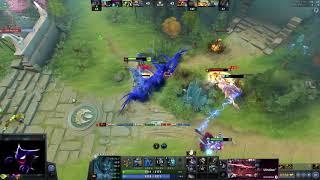 Arteezy Terrorblade 1vs5 pushes enemies away!