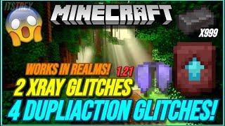 MINECRAFT 6 WORKING GLITCHES IN 1.21 BEDROCK! DUPLICATION AND XRAY GLITCHES (OP)