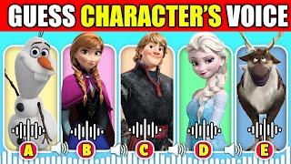  Guess The Voice Quiz! | Frozen Animation Movie | Elsa, Hans, Olaf, Kristoff, Hans, Queen Iduna