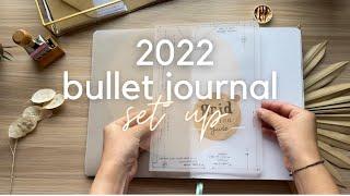 Set Up Your 2022 Bullet Journal With Me | Neutral, Earth Tone, Craft Paper Aesthetic