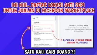 JUALAN DI FACEBOOK MARKETPLACE SEPI ? TIPSNYA PAKE 7 LOKASI INI 