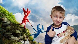 Unravel Two прохождение Тимка и Папа играют в Unravel Two как играть вдвоем Unravel Two ?first level