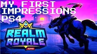 REALM ROYALE PS4 Gameplay! My First Impressions..