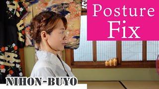 Fix your posture | NIHON-BUYO Lesson｜1 Min KIMONO Stretch 