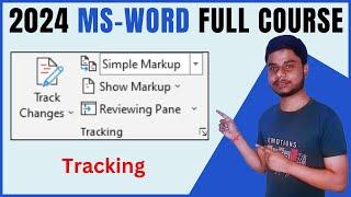 Tracking In MS Word | MS Word full course in Hindi | MS Word Complete Video In Hindi