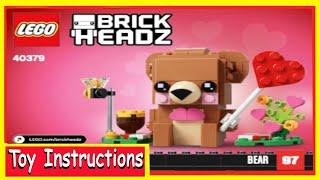 #VALENTINE'S BEAR - #40379 - 2020- #Lego #Instructions @BrainyNerd