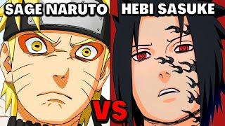 Sage Mode Naruto VS Hebi Sasuke - The Correct Answer