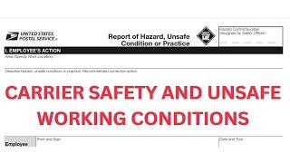 Form 1767 Report of Hazard . (Safety is Your Responsibility) #usps #nalc #cca #safety #contract