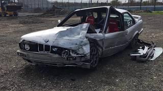 Watkins Glen HPDE Crash BMW E30 318is s52