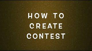 How to Create Online Contest in minutes for Free