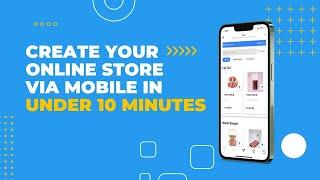 Create your online store on your phone | In-App Commerce