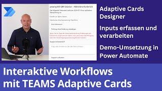 Microsoft Teams Adaptive Cards & Power Automate - Tutorial