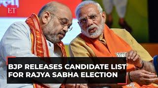 Rajya Sabha Elections: BJP releases candidate list, Sudhanshu Trivedi, RPN Singh among 14candidates