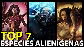 ▶ TOP 7 ESPECIES ALIENÍGENAS Mas PODEROSAS y mortíferas de los juegos y películas