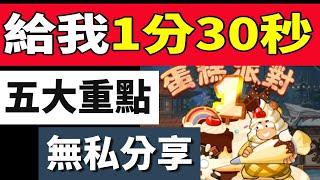 【熱血大作戰】給我１分３０秒！！五大重點！！我讓你贏的機率大！！蛋糕圈圈圈！！