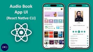 Audio Book App UI in React Native CLI