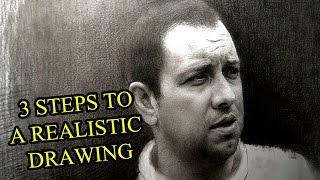 3 SIMPLE STEPS TO A PHOTO REALISTIC DRAWING. TUTORIAL BY SERGEY GUSEV.