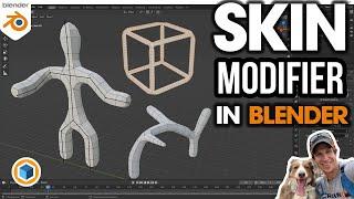 How to Use the SKIN MODIFIER in Blender - Step by Step Tutorial