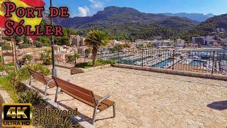 Mallorca's Picturesque Port: Discover  Port de Sóller in 4K Walking Tour