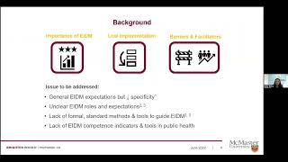 Spotlight Webinar: Evidence Informed Decision Making (EIDM) Competence Measure