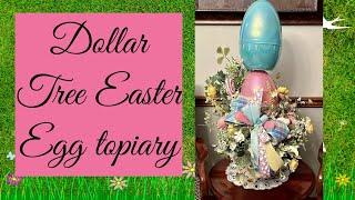 Dollar Tree Easter egg topiary