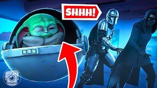 DON'T WAKE BABY YODA... or ELSE! (Fortnite Challenge)