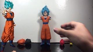 Como hacer a Goku Ssj Blue de Plastilina