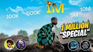 GTK GAMING 1MILLION SPECIAL Ft. Big Youtubers | Garena Free Fire