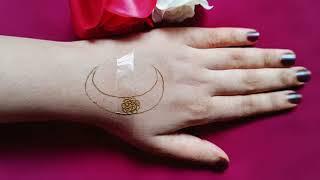 Beautiful ramzan special simple mehndi design 2025/ beautiful eid moon mehndi design