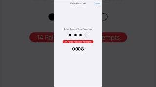 Entering The Screen Time Passcode Until It Unlocks Part 9