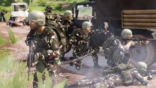 60 N,P,A NANG AMBUSH NG PULIS, NAG REINFORCE ANG SCOUT RANGER -ARMA III CINEMATIC GAMEPLAY