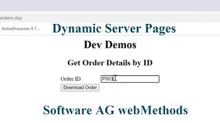 Dynamic Server Pages on webMethods Integration Server | DSP