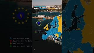 The Schengen Area in 2025! #shorts #europe #eu #map #romania #bulgaria #germany #france #uk#free