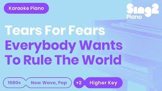 Tears for Fears - Everybody Wants To Rule The World (Higher Key) Piano Karaoke