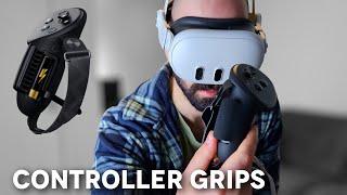 BEST Grips for Meta Quest 3 Controllers?! - AMVR Strap Grips Review