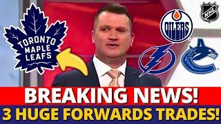 LAST MINUTE! LEAFS MAKING 4 HUGE FORWARDS TRADES! CONFIRMED NOW! MAPLE LEAFS NEWS