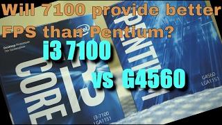 Pentium g4560 vs i3 7100 - Which is good for gaming , rendering , encoding | GTX 1050ti