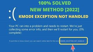 How To Fix KMODE EXCEPTION NOT HANDLED On Windows 10/11