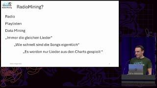 38C3 - RadioMining - Playlist-Scraping und Analyse