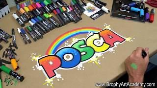 POSCA Paint Pens - HOW TO USE and why they will CHANGE YOUR LIFE - by Drew Brophy