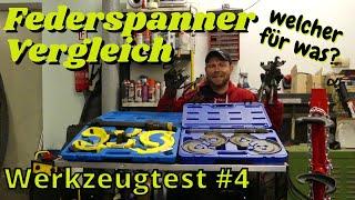 Federspanner Vergleich | McPherson | Innenfederspanner Mercedes | Hydraulisch | Werkzeugtest #4