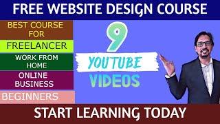 Free WordPress Web Design Course | Freelance web designer | Work From Home