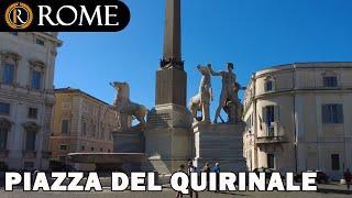 Rome guided tour  Piazza del Quirinale [4K Ultra HD]