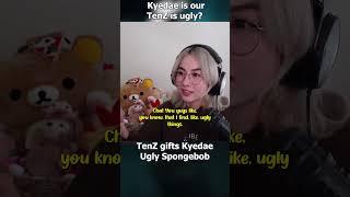 TenZ gifts Kyedae Ugly Spongebob Lovely moments #tenz #kyedae #valorant #twitch #gaming #funnyshorts