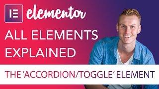 Accordion and Toggle Elements Tutorial | Elementor