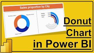 Donut Chart in Power BI | Multi layered Donut Chart in Power BI | #11