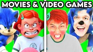MOVIES + VIDEO GAMES WITH ZERO BUDGET! (FUNNY TURNING RED, SONIC, ENCANTO, HUGGY WUGGY, FNAF & MORE)