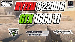 Ryzen 3 2200G + GTX 1660 Ti Benchmarks 2024