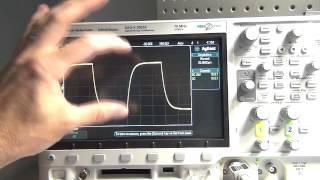 How to measure a capacitor with an oscilloscope.